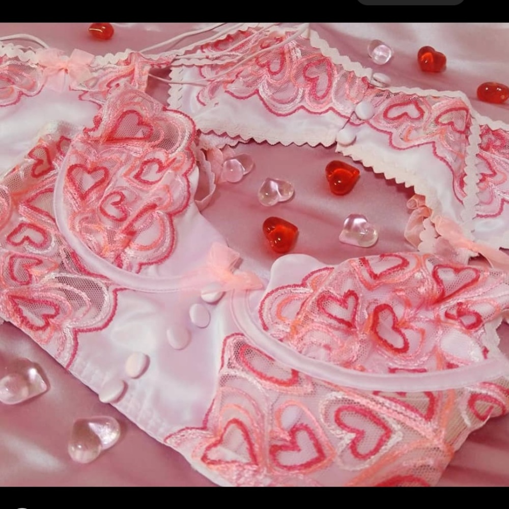 FOR LOVE & LEMONS Retro Heart Bustier